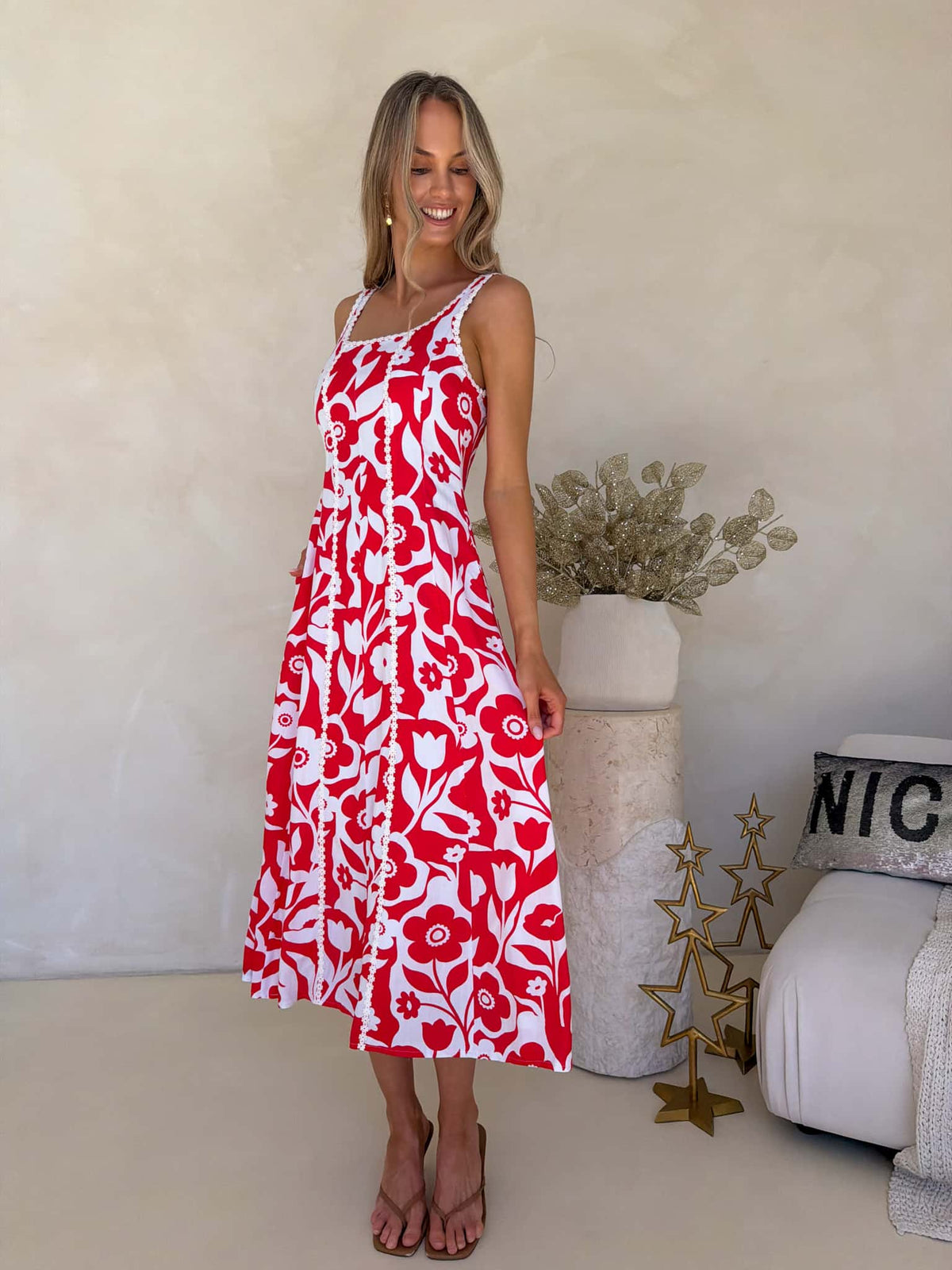 Valentina Dress - Prancer Print