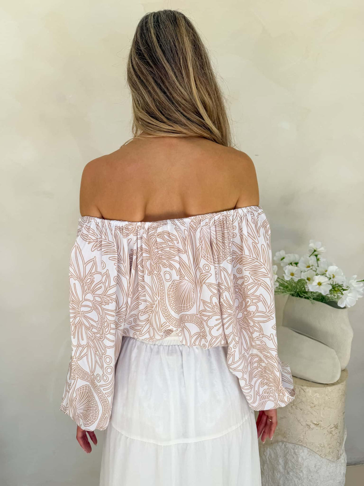 Bondi Blouse - Coastal Drifter Print