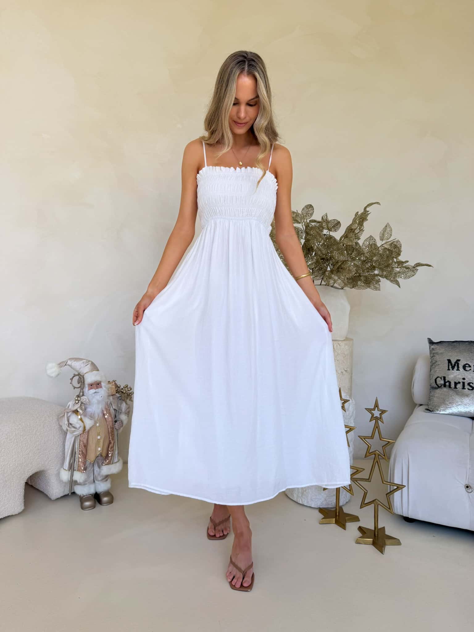 Palm Cove Dress - White