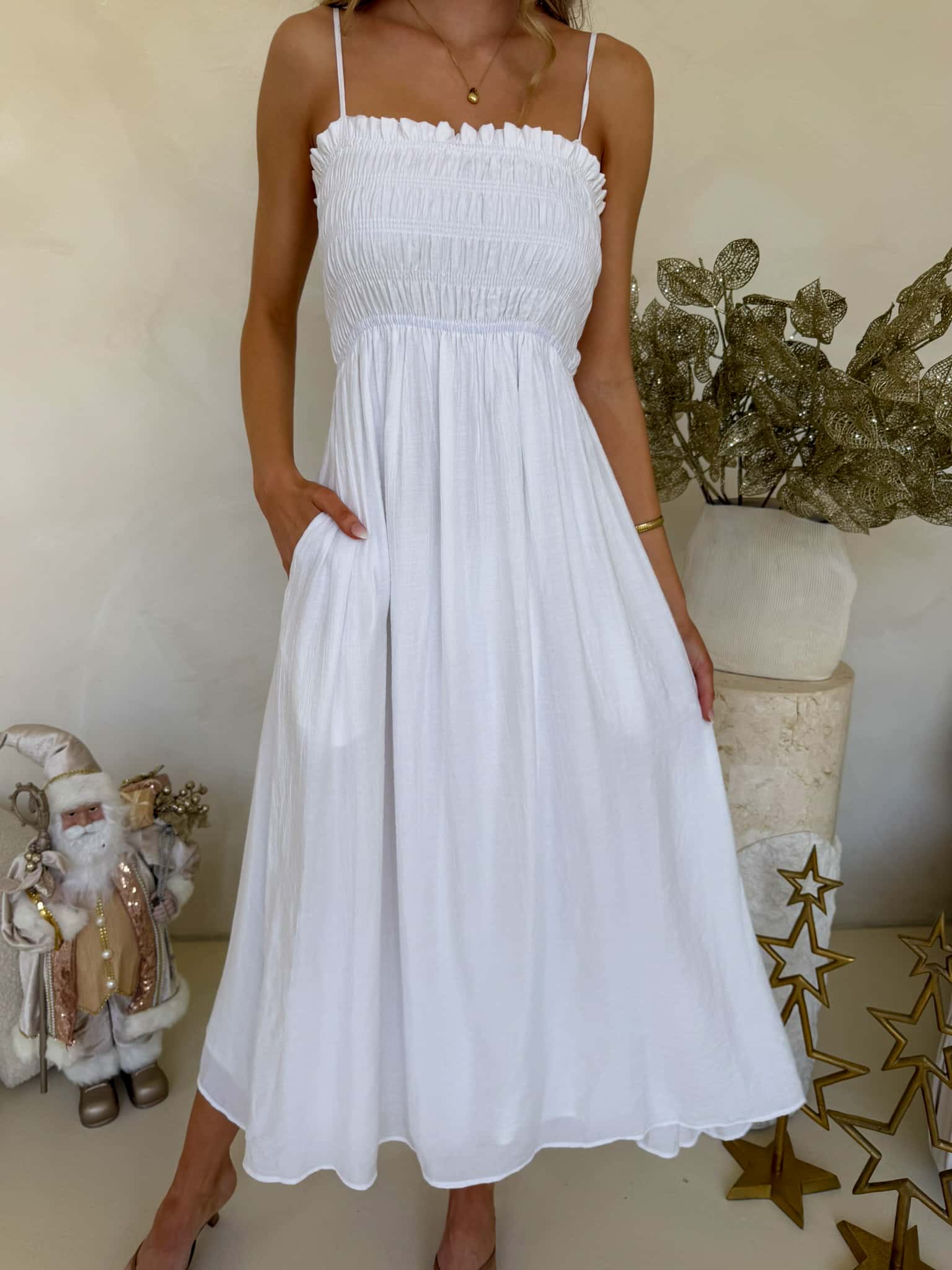 Palm Cove Dress - White