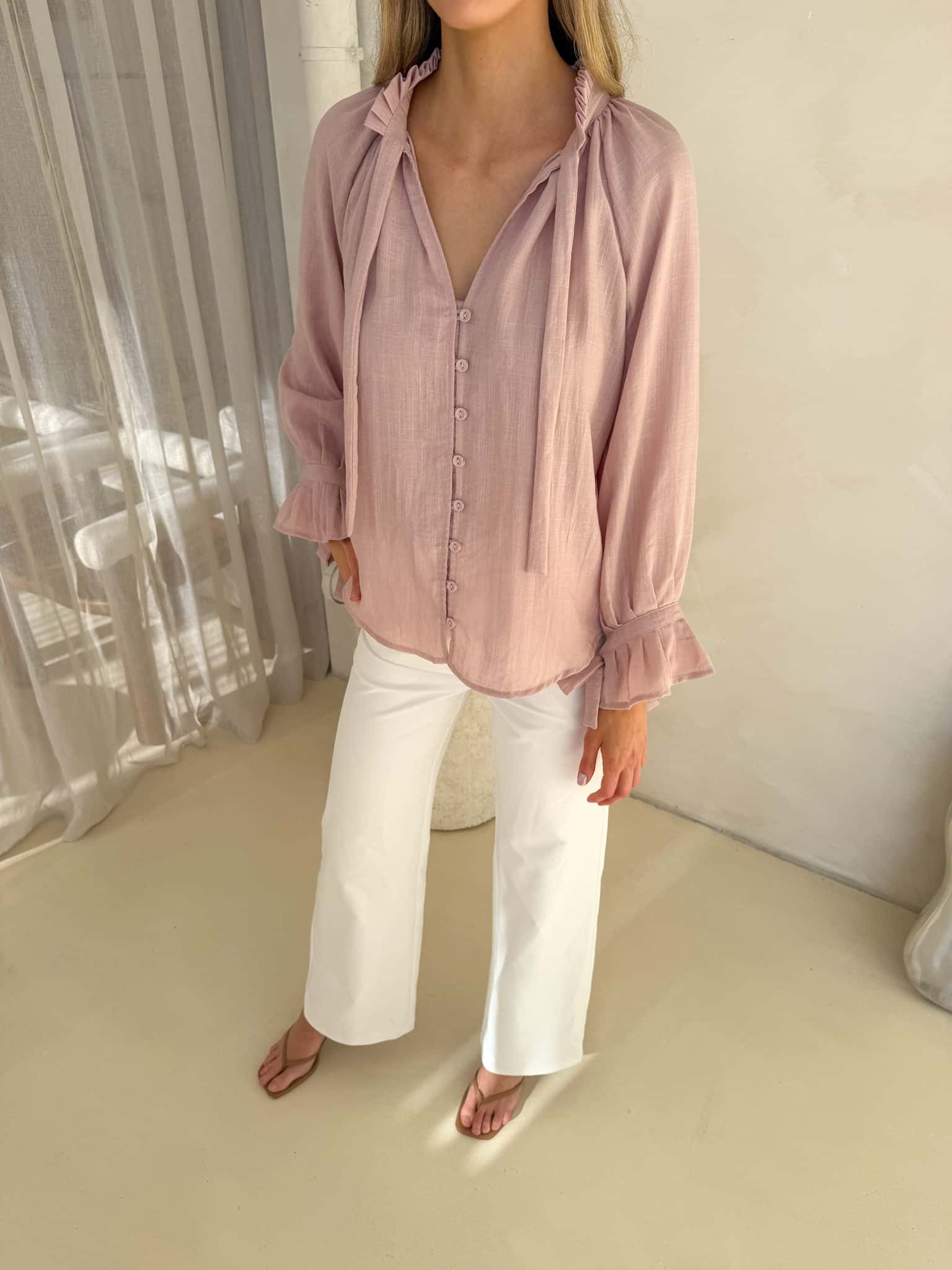 Palos Blouse - Dusty Pink