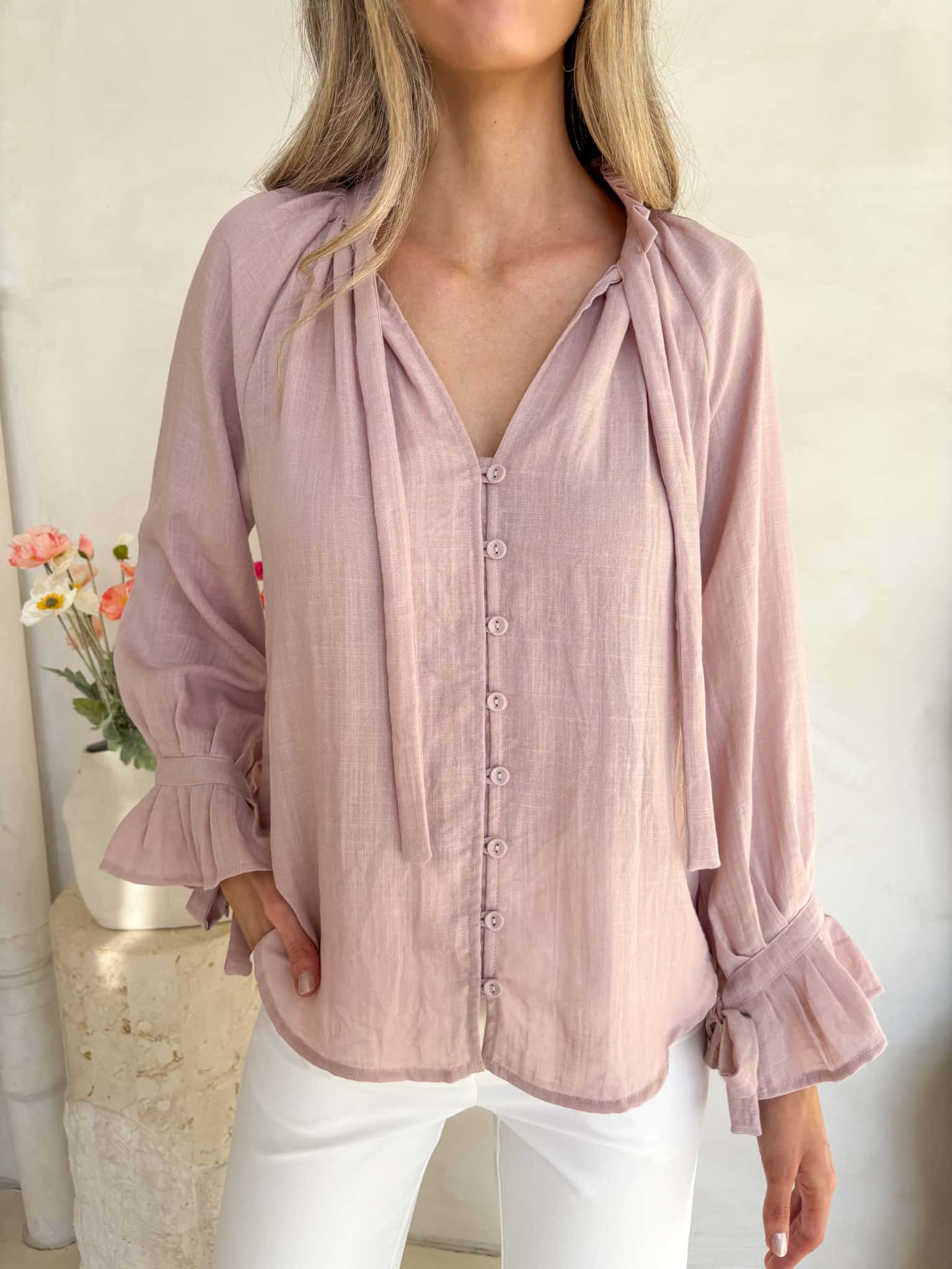 Palos Blouse - Dusty Pink