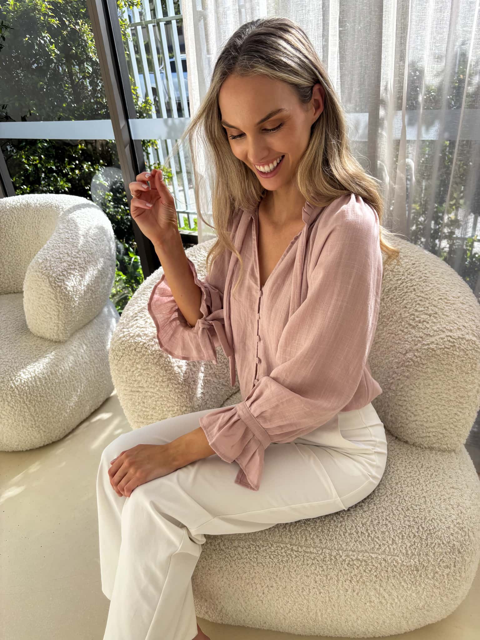 Palos Blouse - Dusty Pink