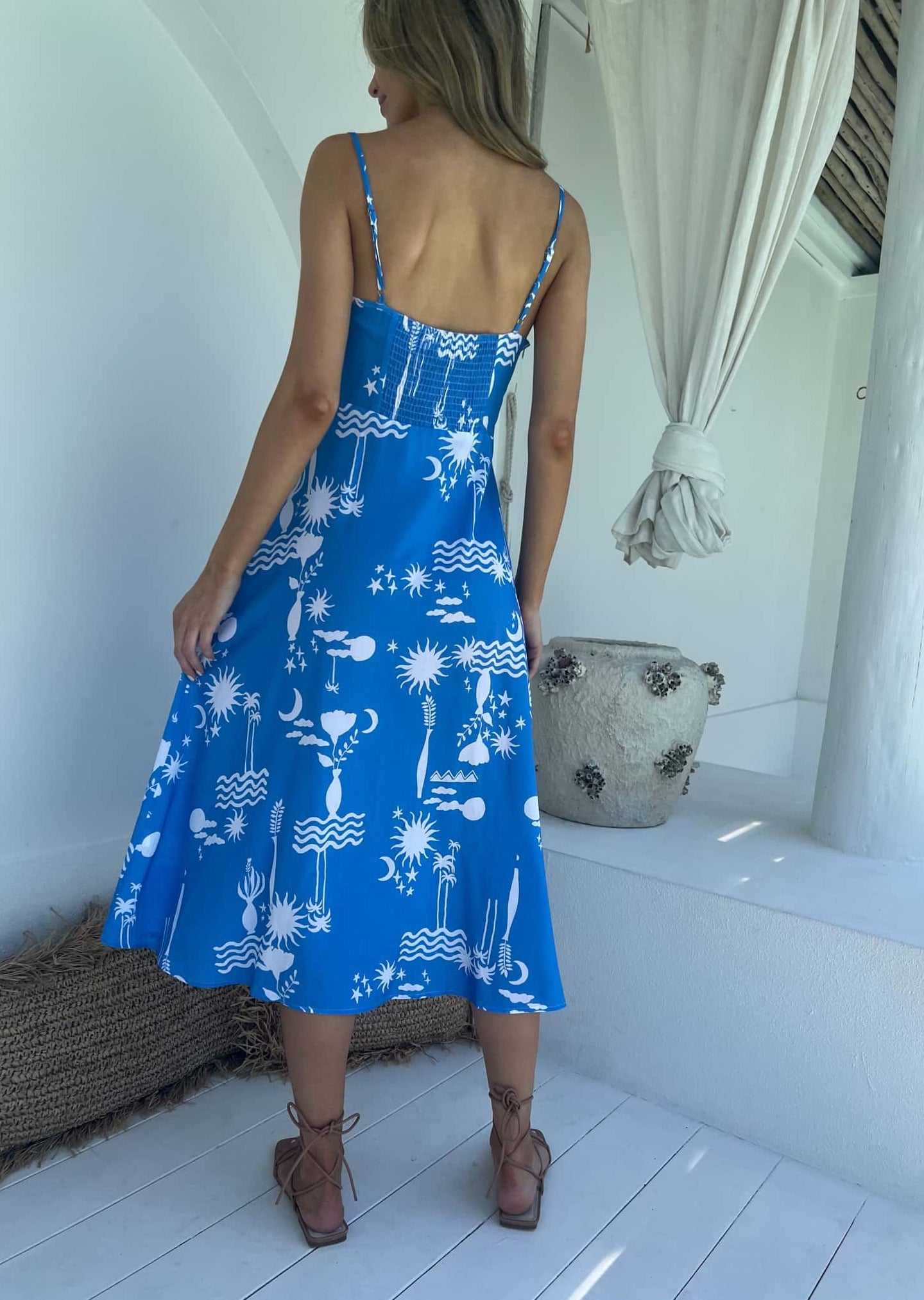 Prancer Dress - Blue Maldives
