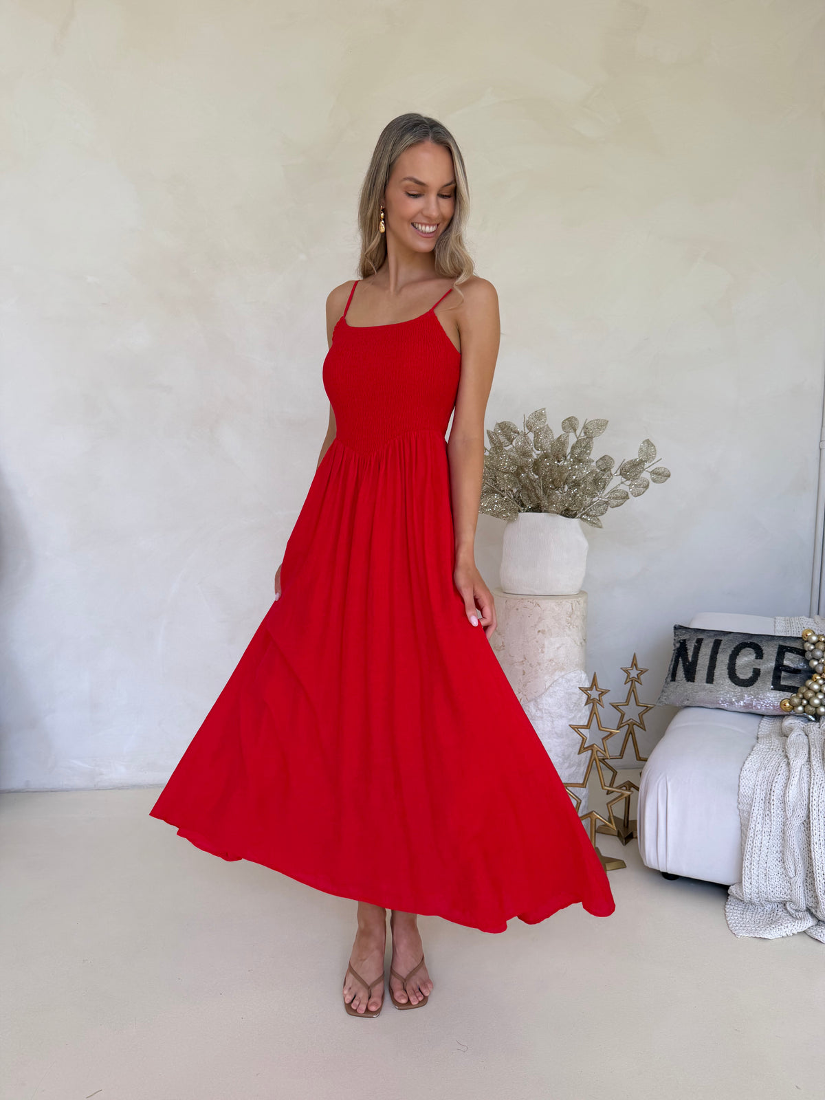 Mira Dress - Red