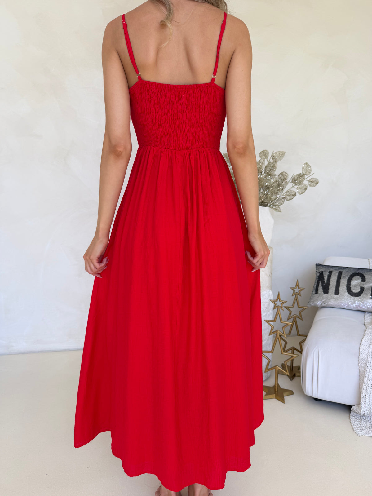 Mira Dress - Red