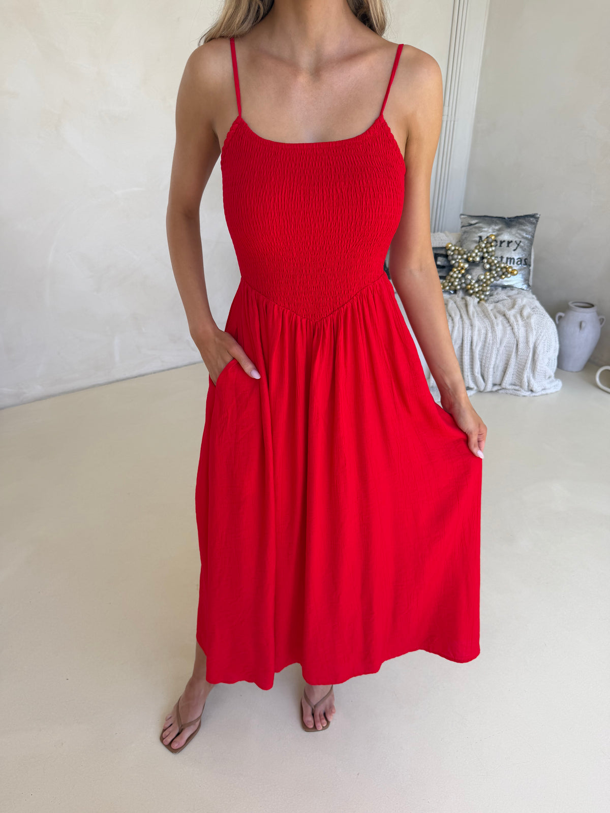 Mira Dress - Red