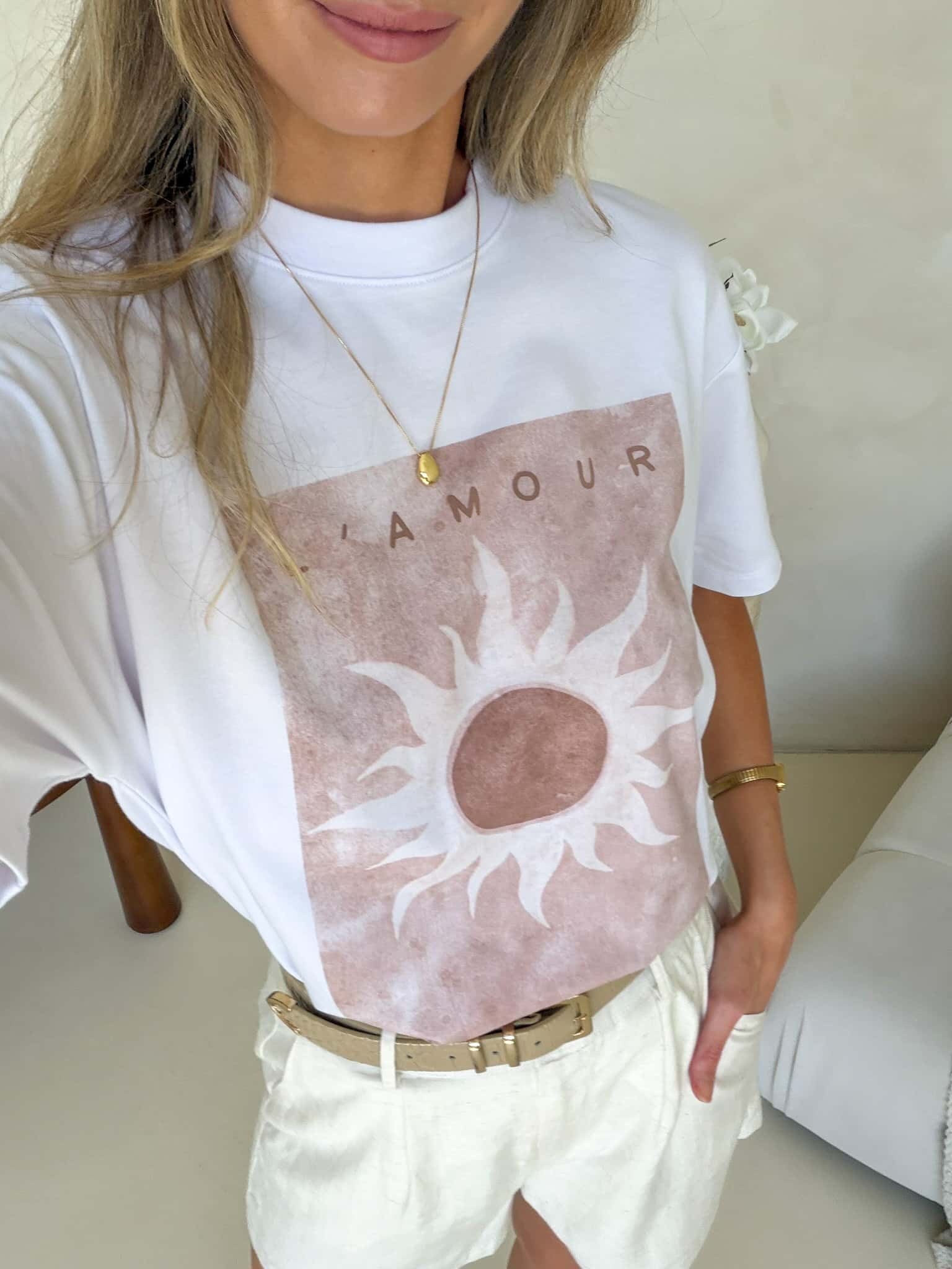 L'Amour Tee - White