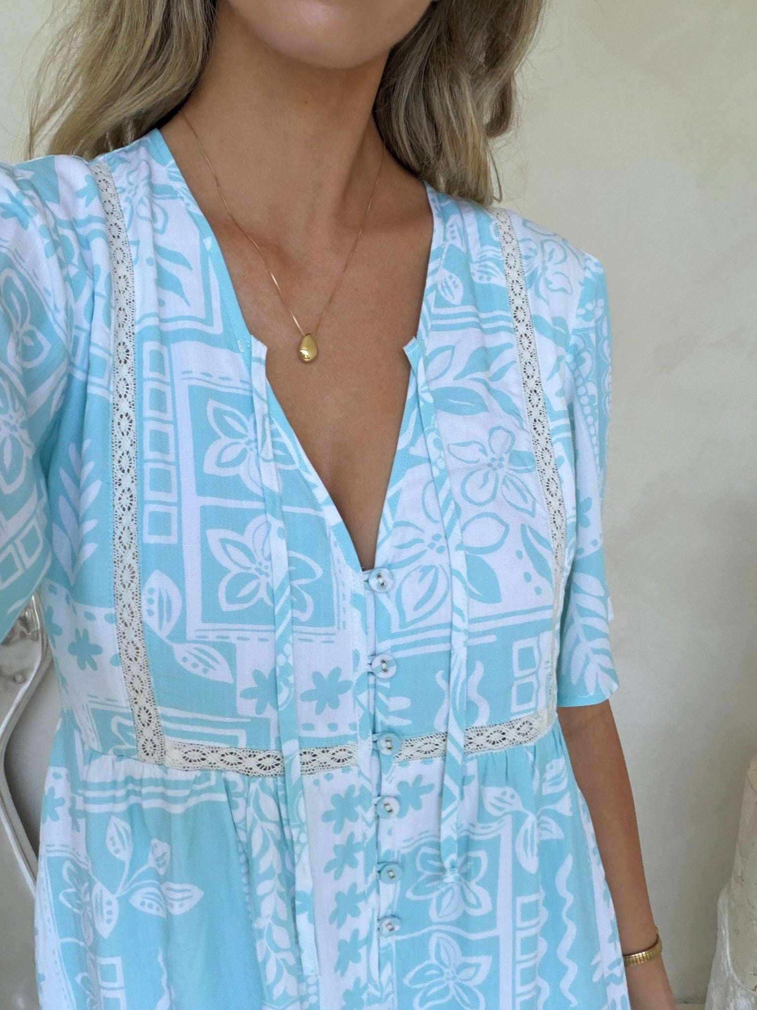 Sienna Dress - Coastal Club Print