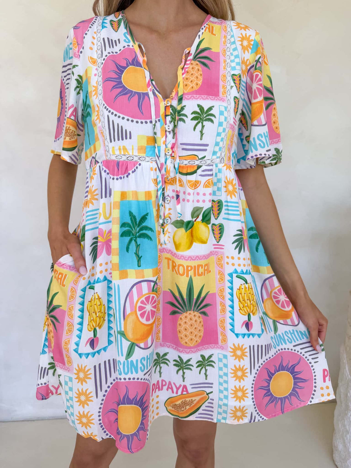 Sienna Dress - Fiesta Print