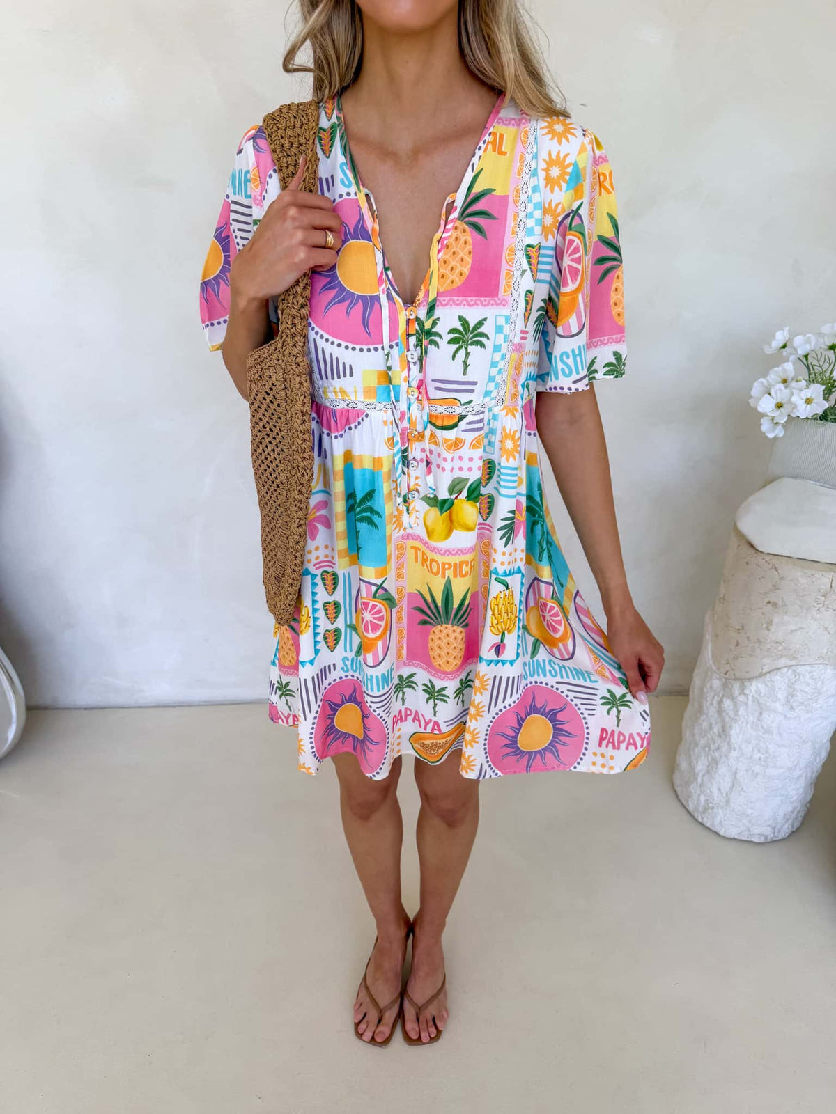 Sienna Dress - Fiesta Print