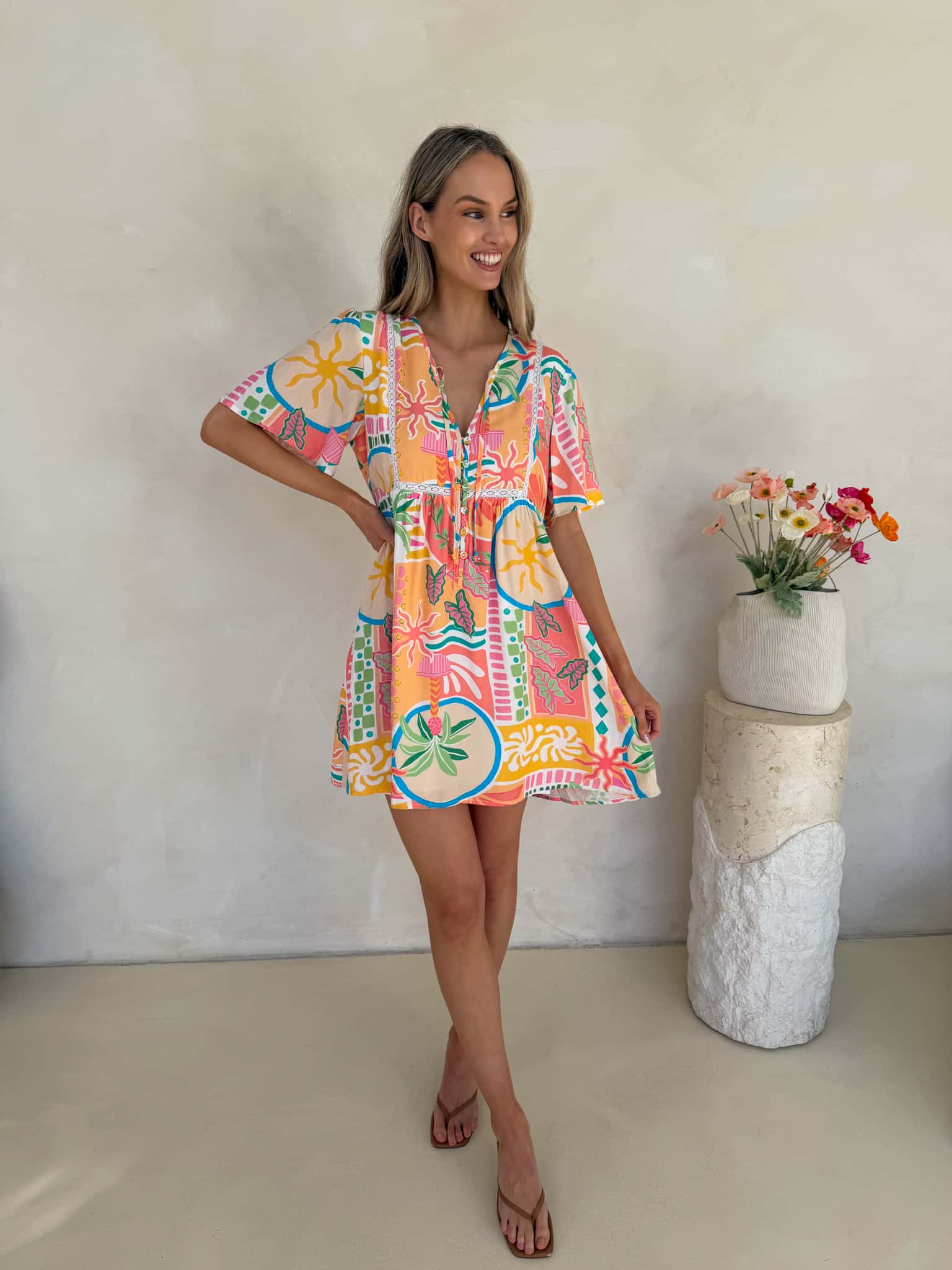 Sienna Dress - Tropicana Print