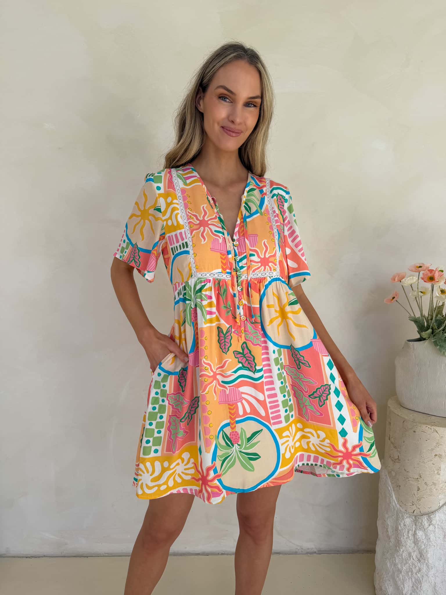 Sienna Dress - Tropicana Print