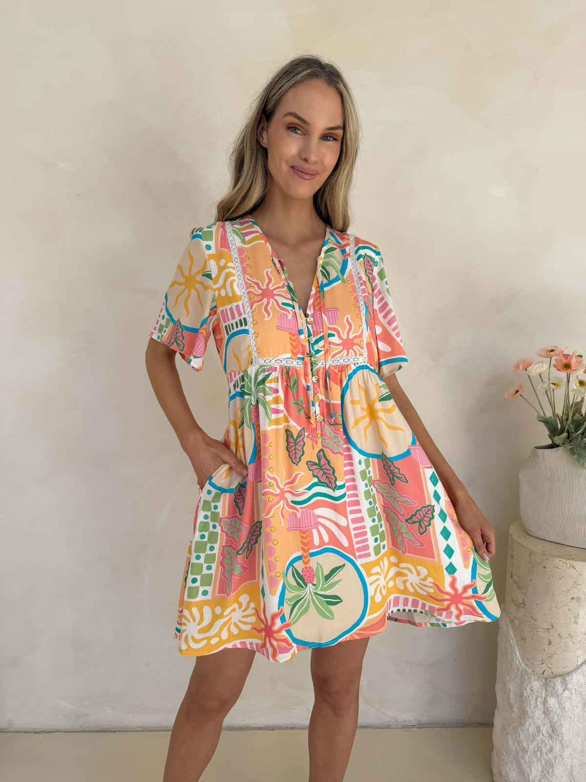 Sienna Dress - Tropicana Print