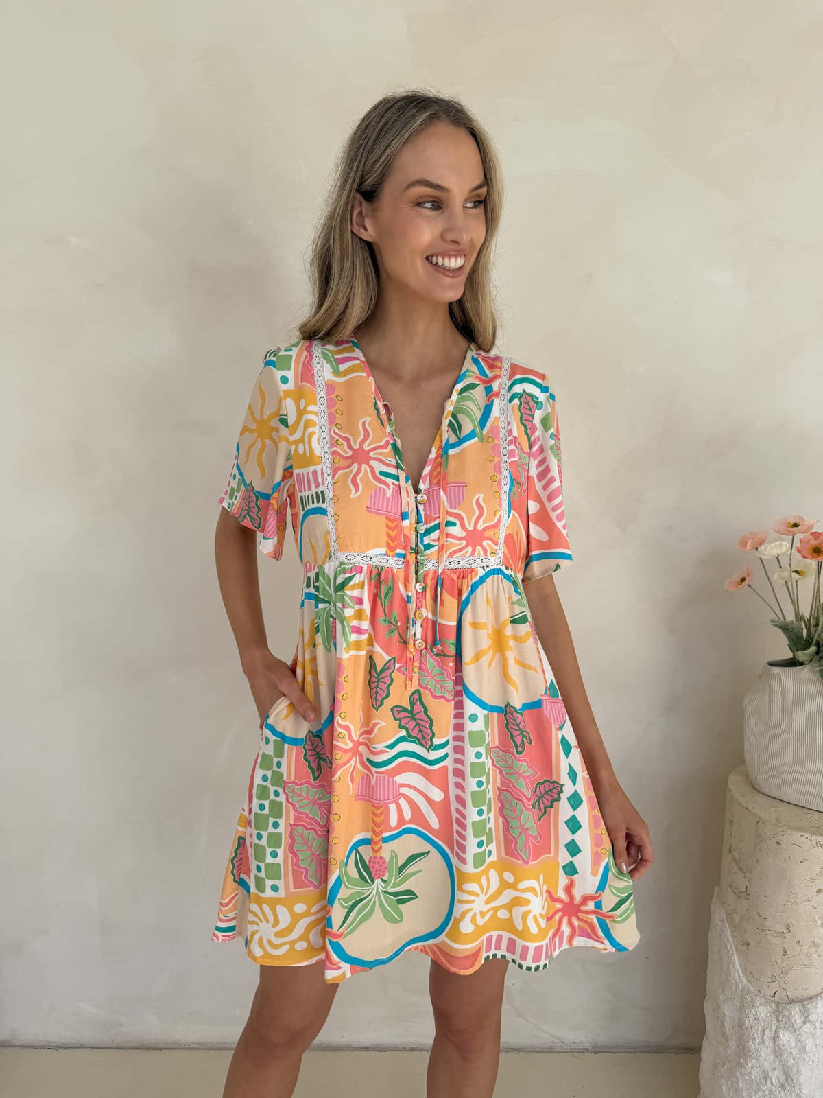 Sienna Dress - Tropicana Print