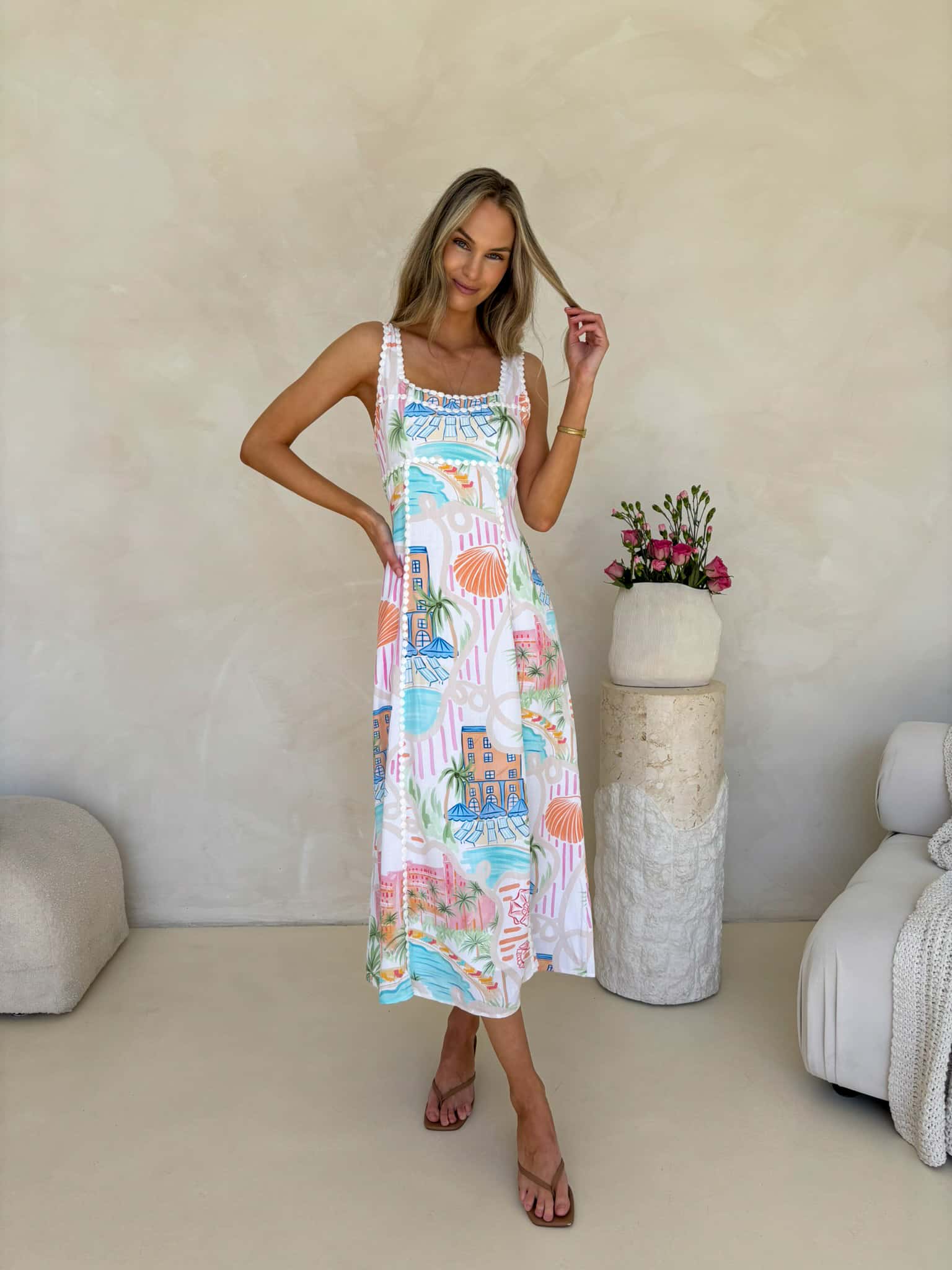 Stella Dress - Holiday Print