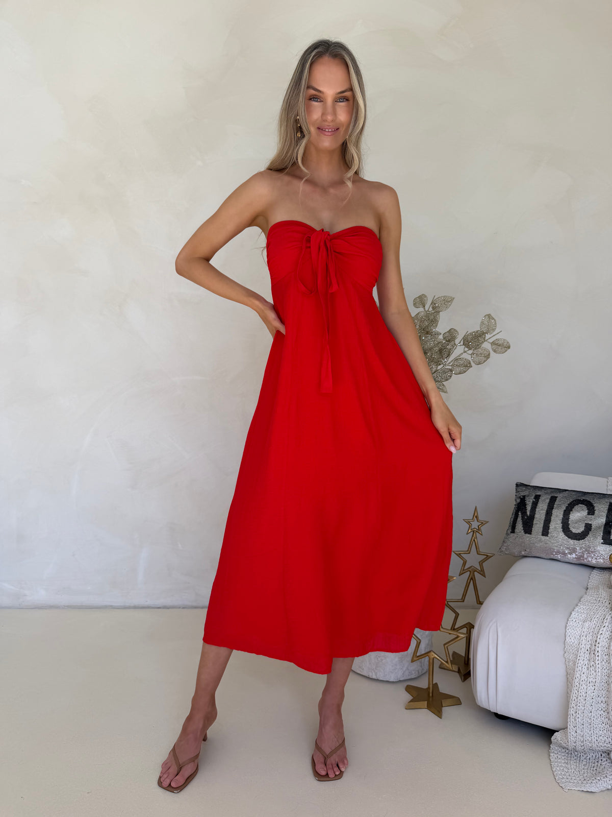 Tara Dress - Red