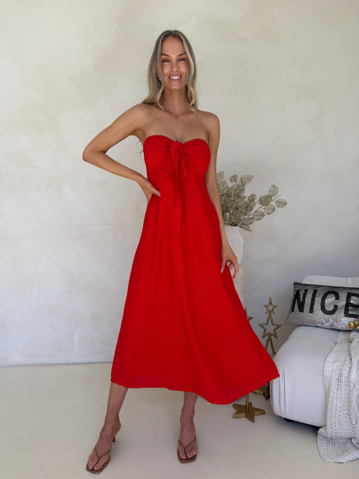 Tara Dress - Red