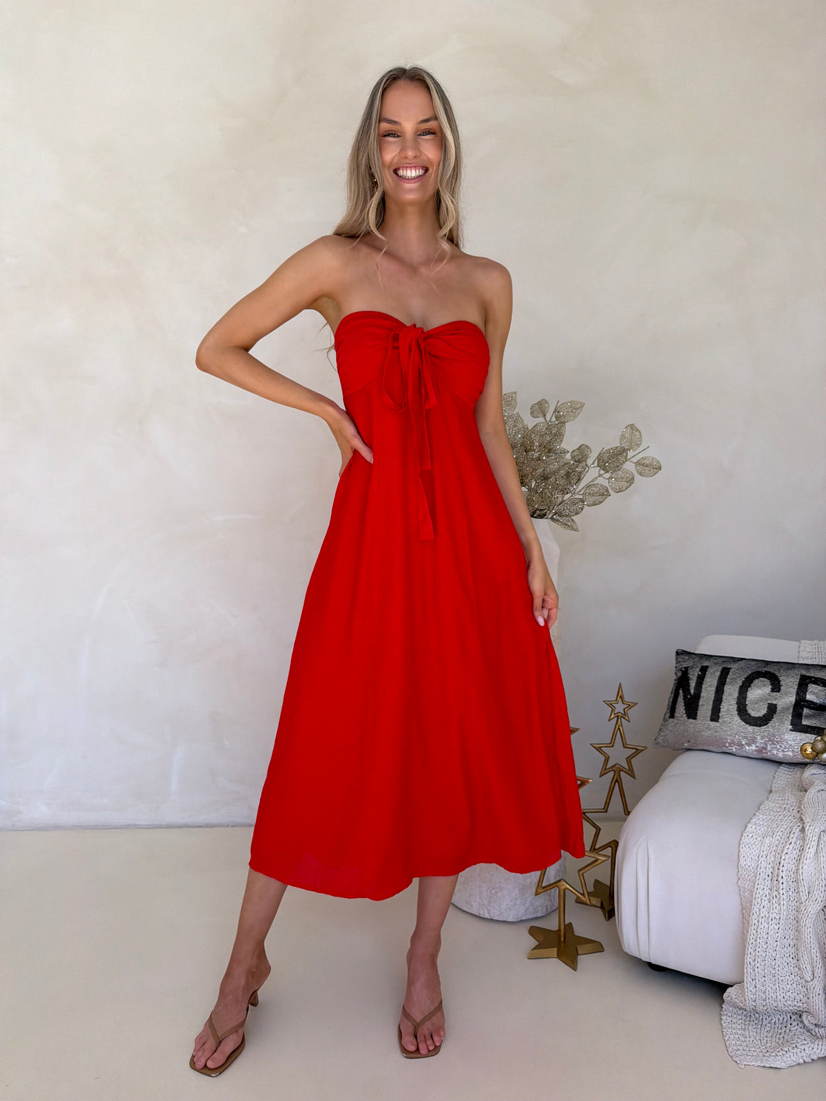 Tara Dress - Red