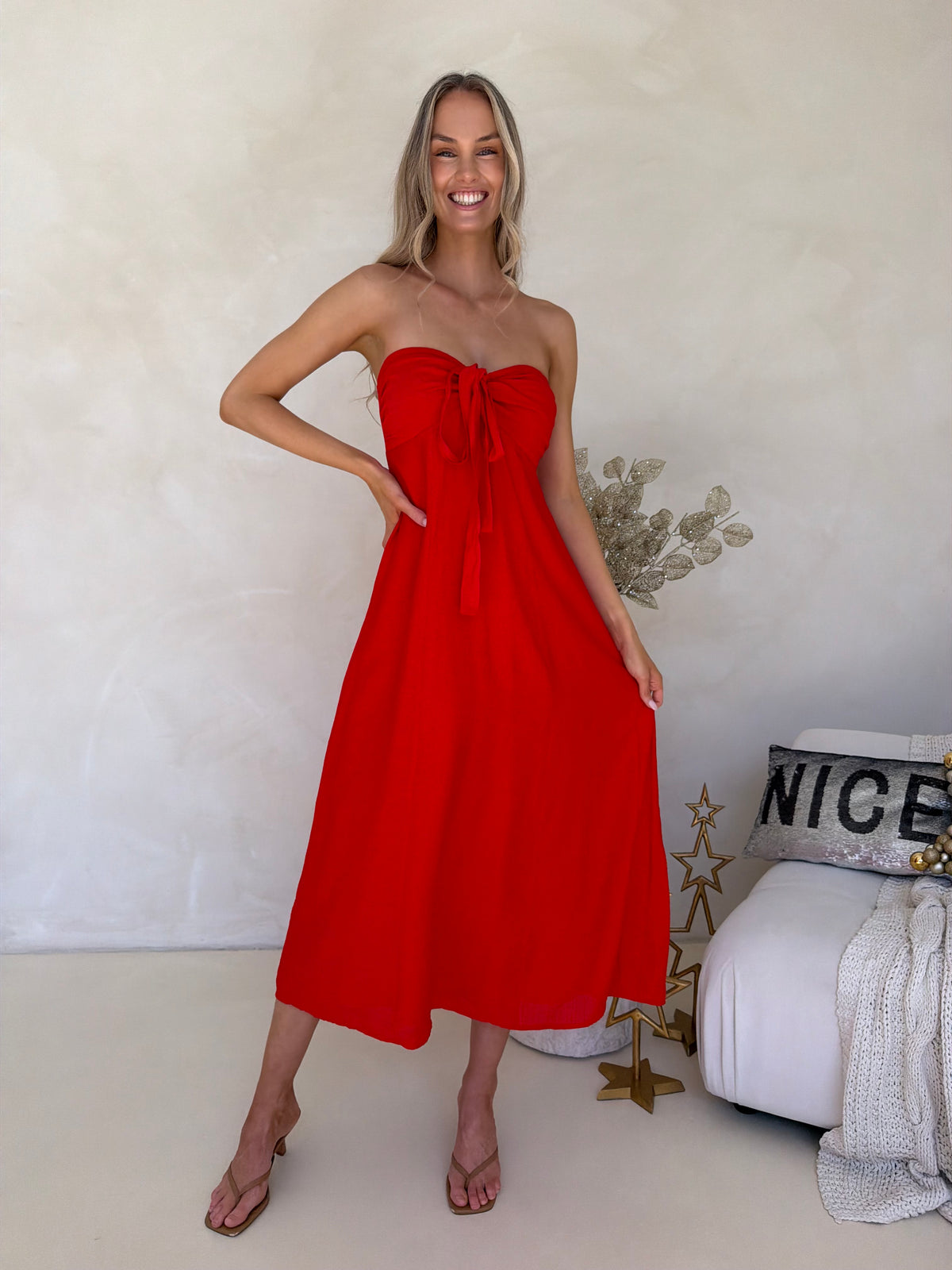 Tara Dress - Red