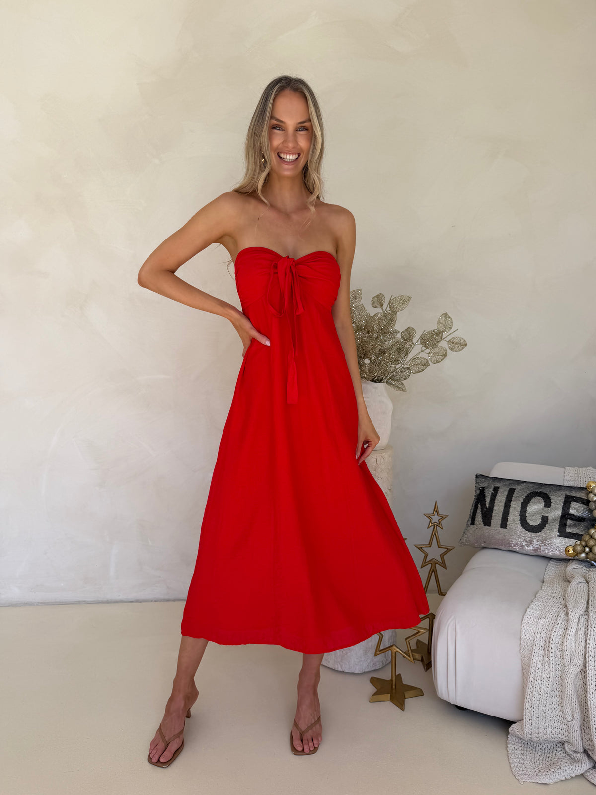 Tara Dress - Red