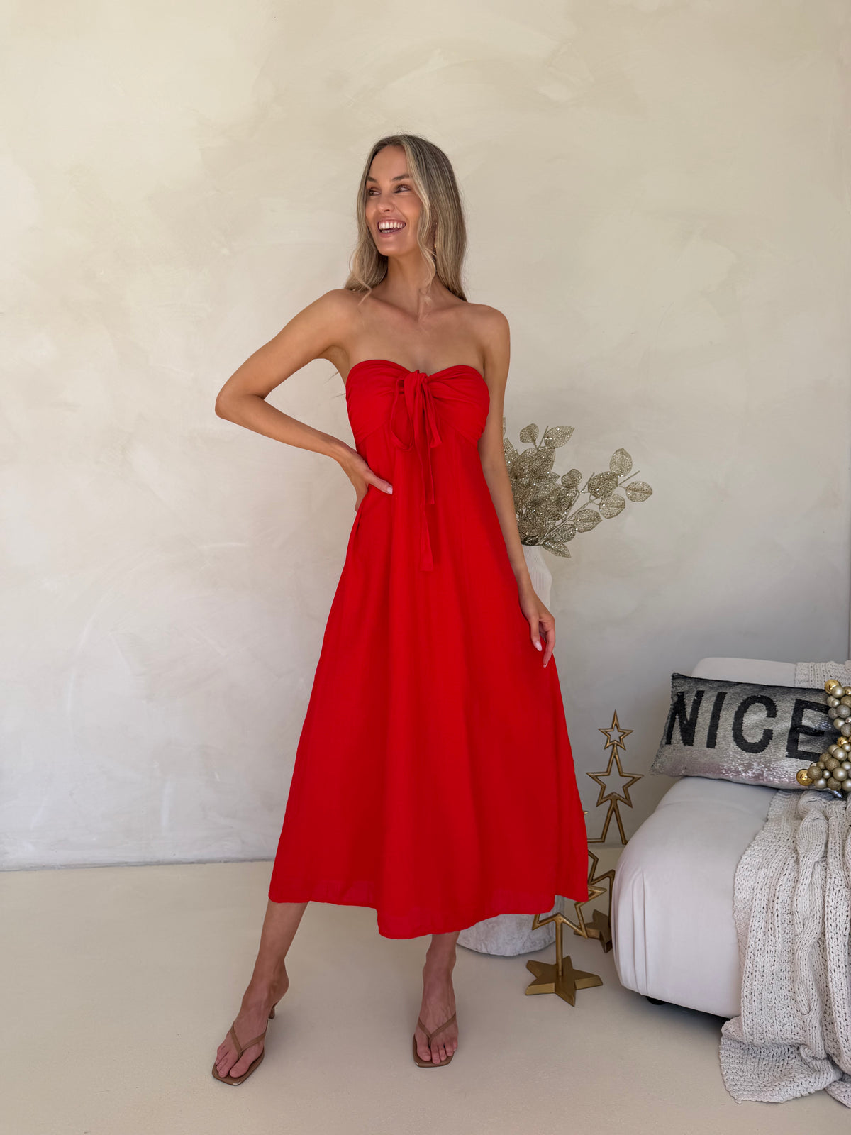 Tara Dress - Red