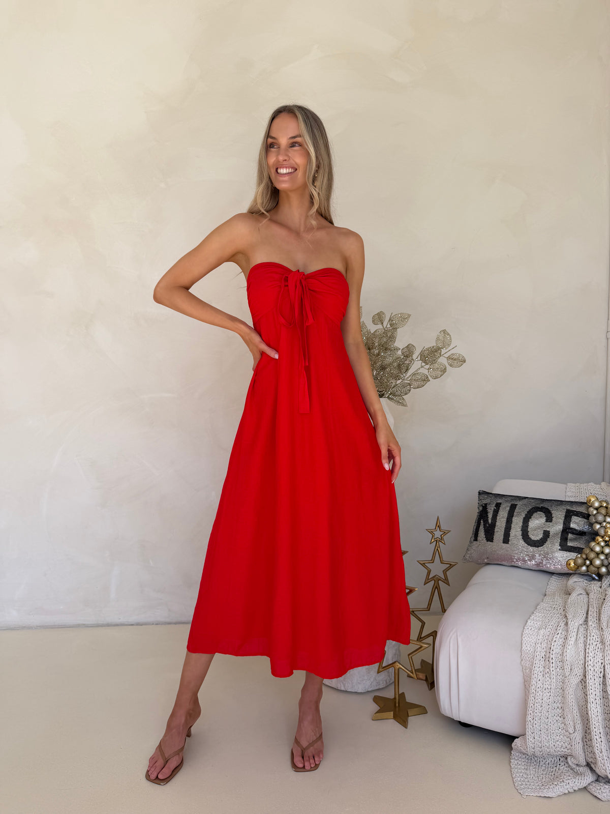 Tara Dress - Red