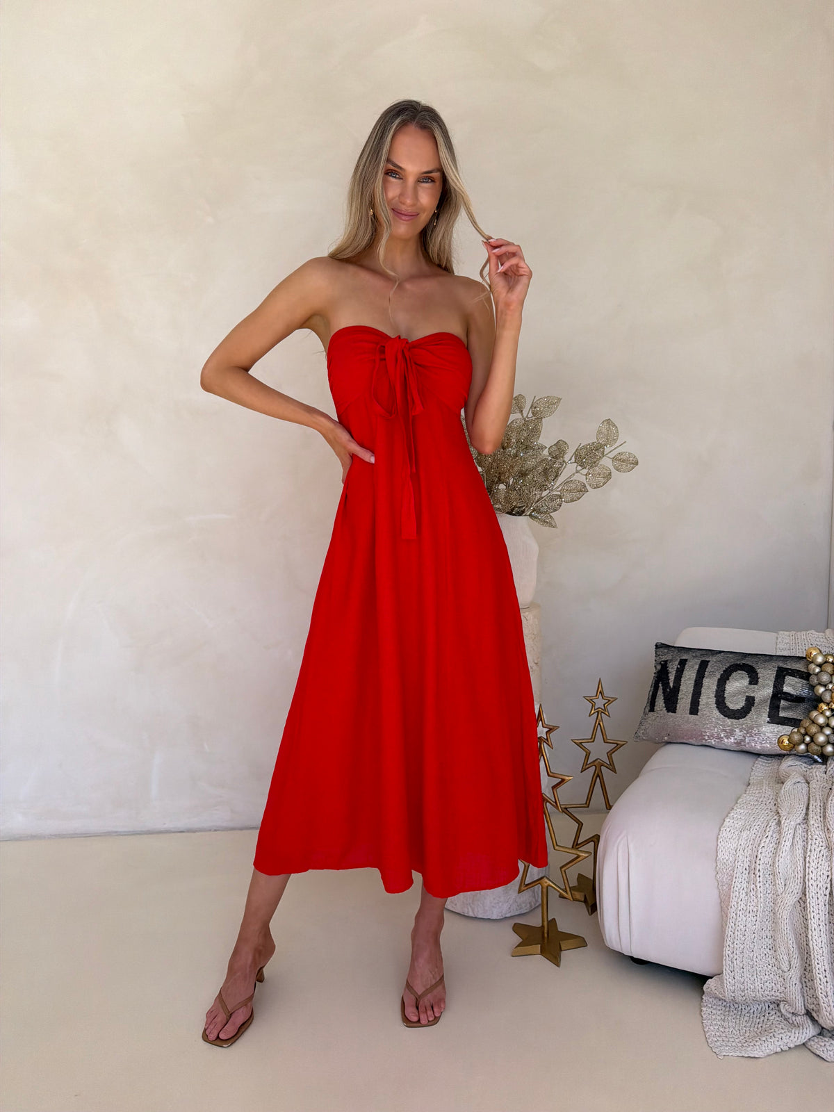 Tara Dress - Red