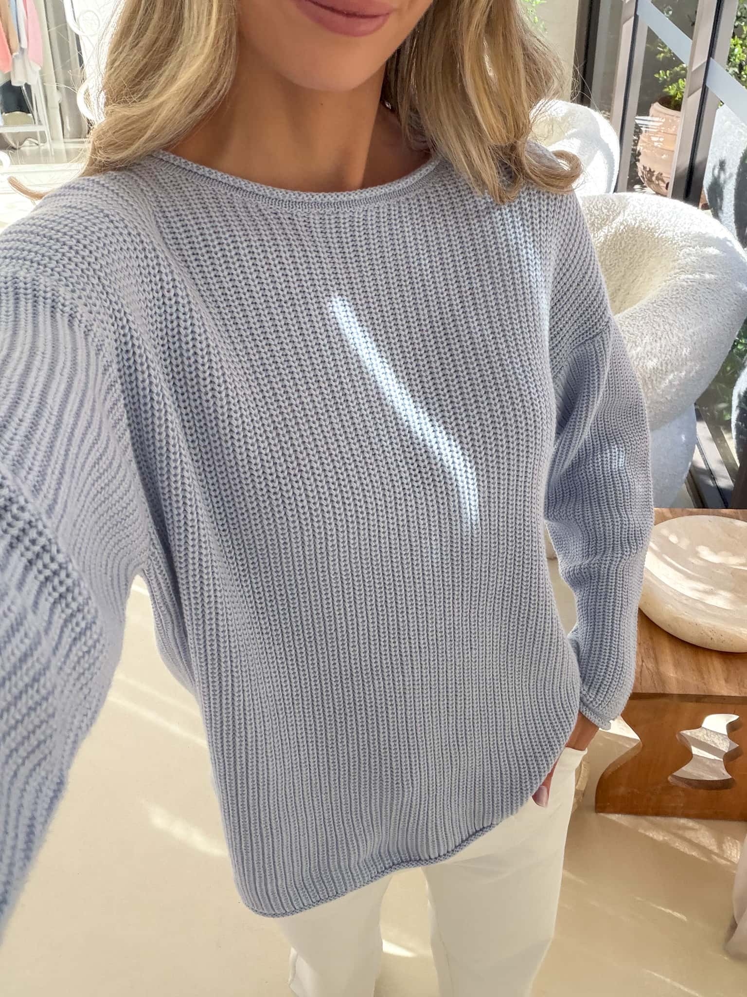 Tilly Knit - Powder Blue