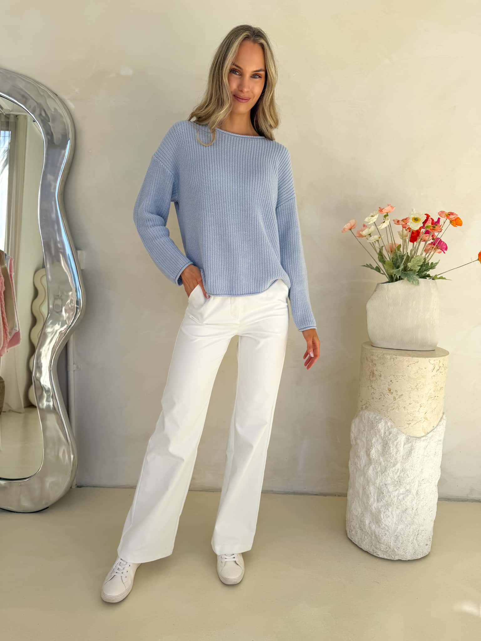 Tilly Knit - Powder Blue
