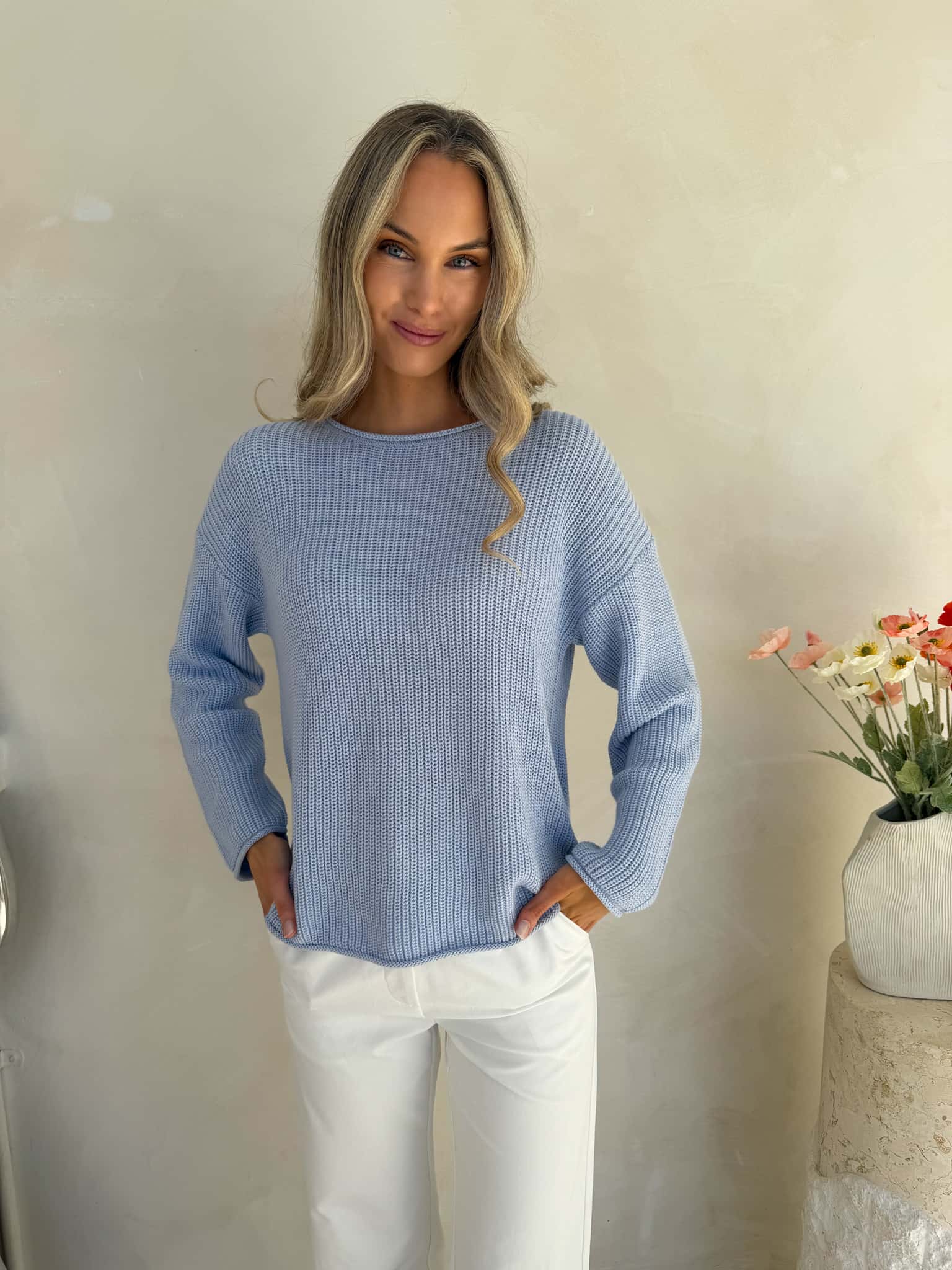 Tilly Knit - Powder Blue