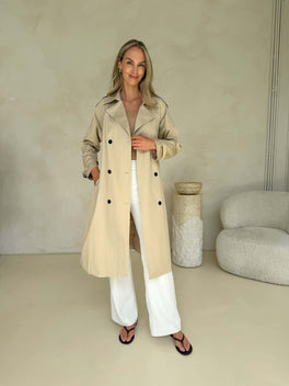 Maeve Trench Coat - Beige