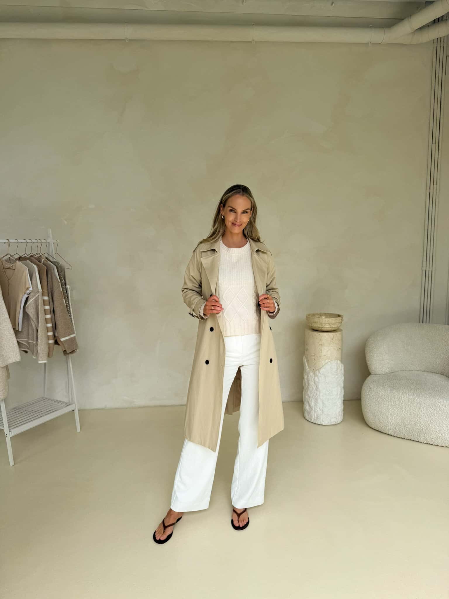 Maeve Trench Coat - Beige