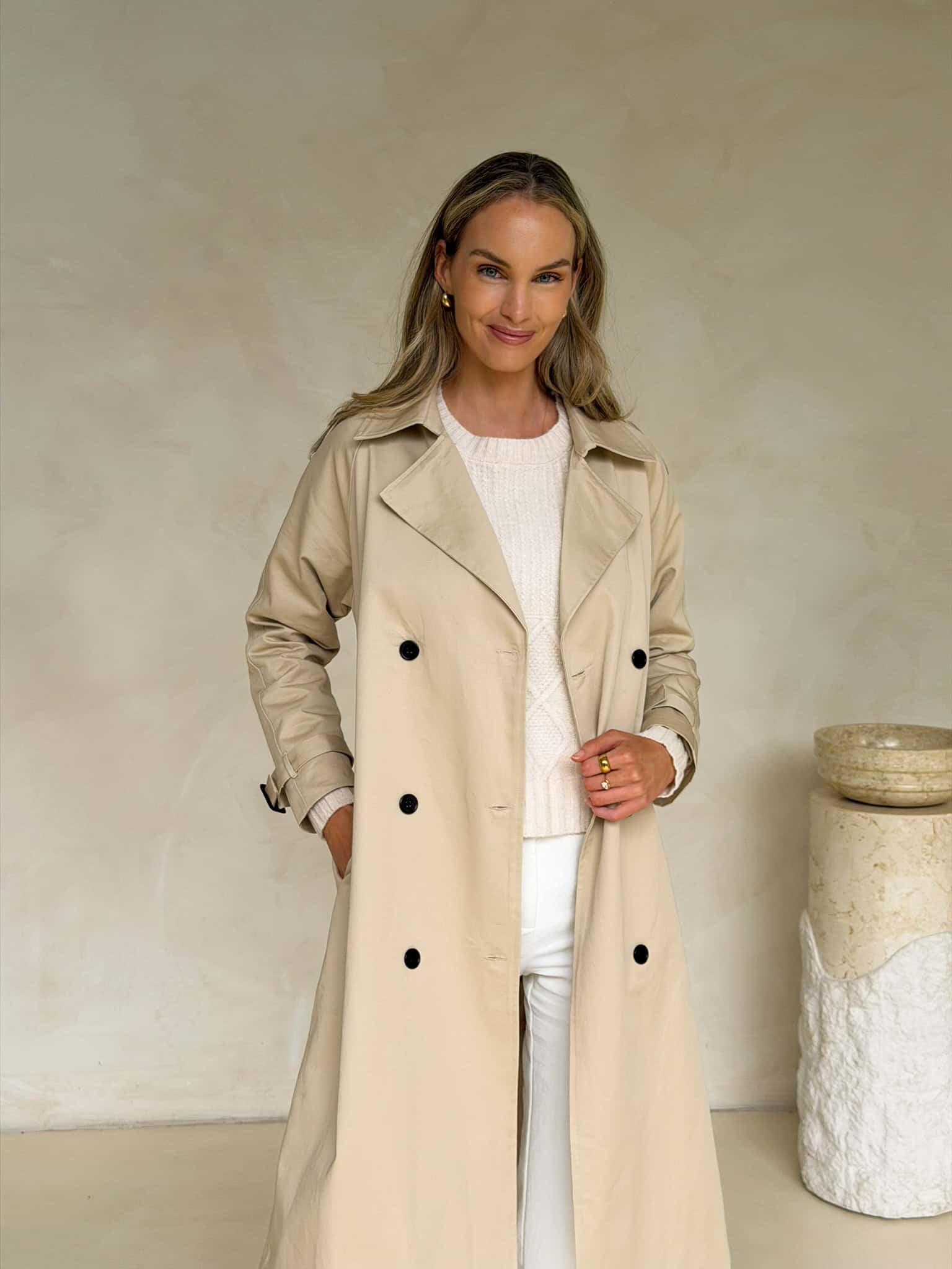 Maeve Trench Coat - Beige