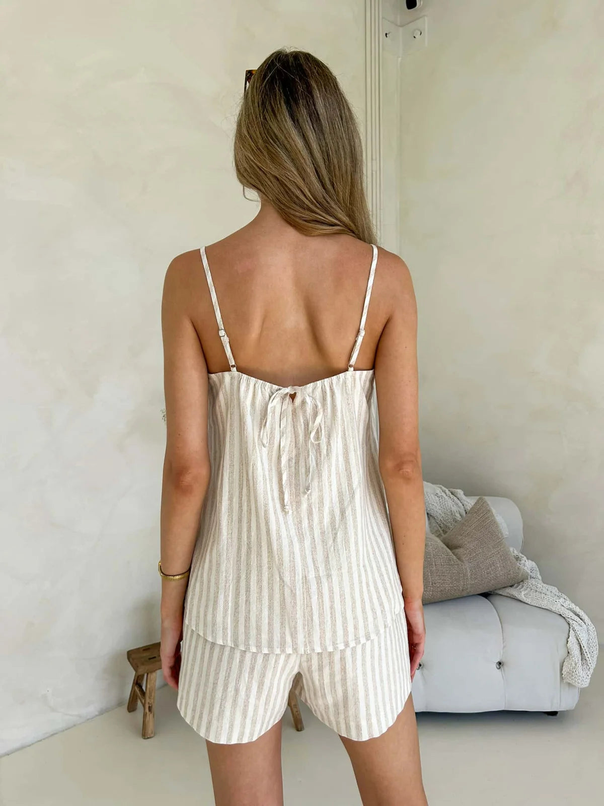 Blake Set- Beige & White Stripe Sets