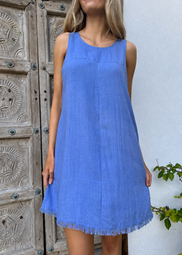 Freya Dress - Ocean Blue