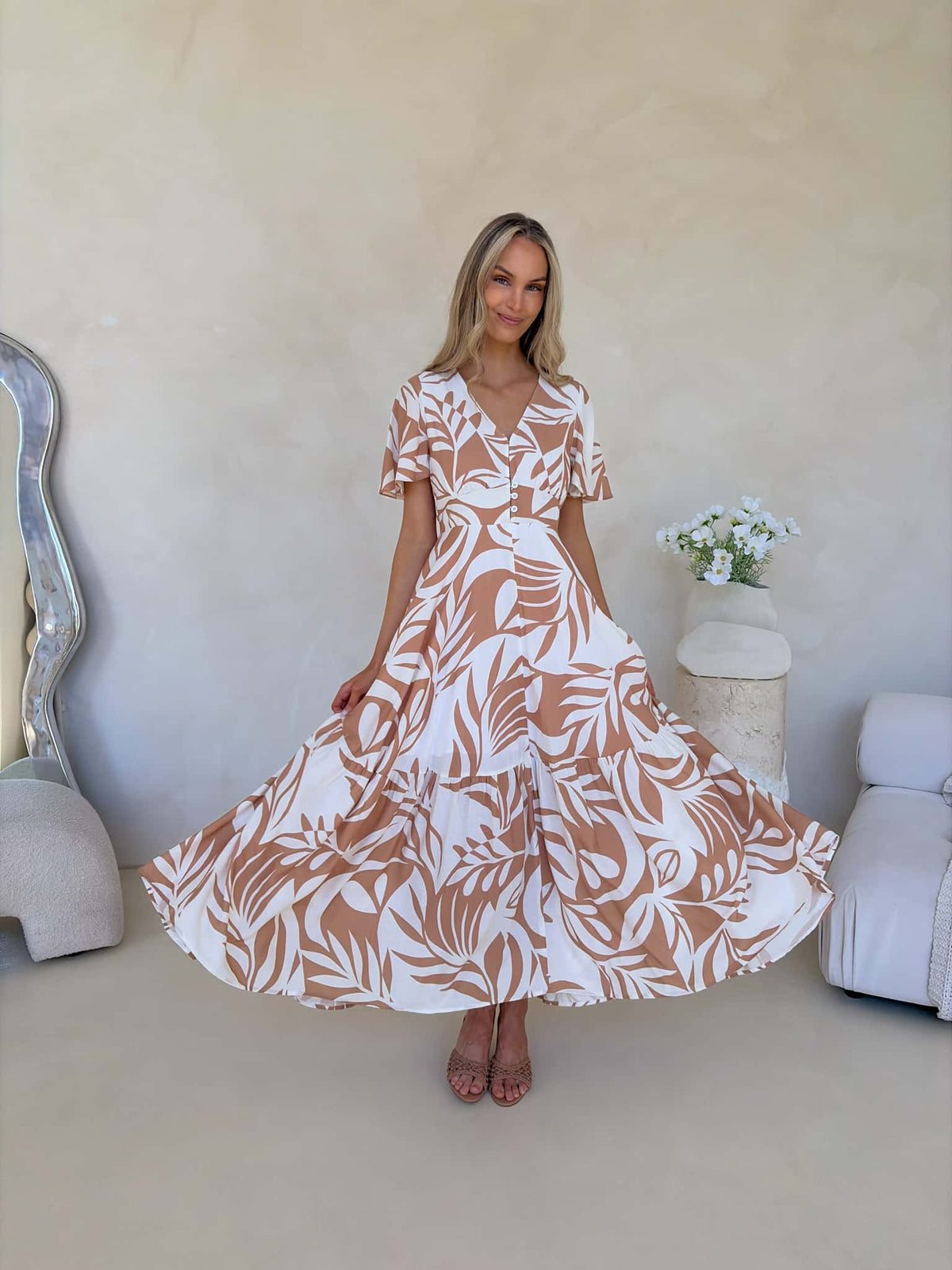 Faye Dress - Serene Print