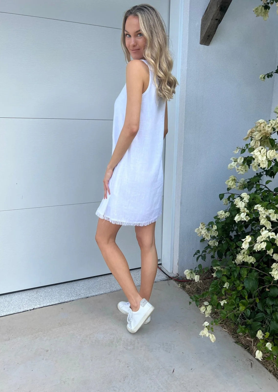 Frankie Dress - White Mini Dress