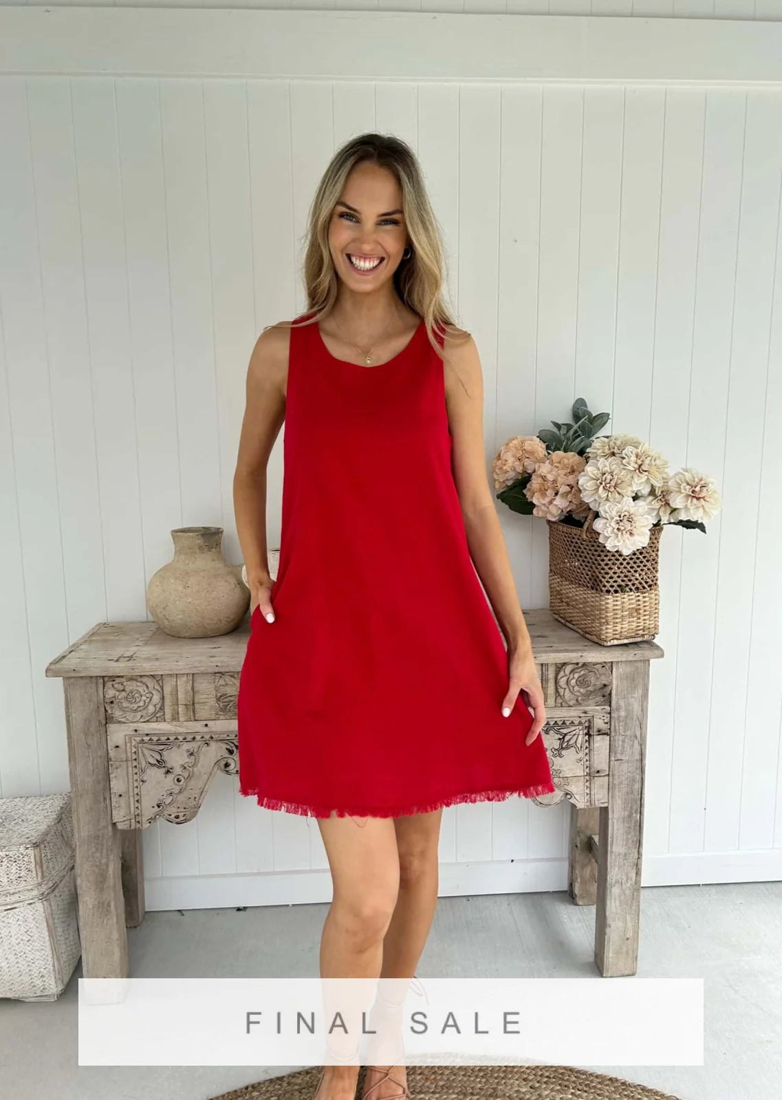 Freya Dress - Red Dress
