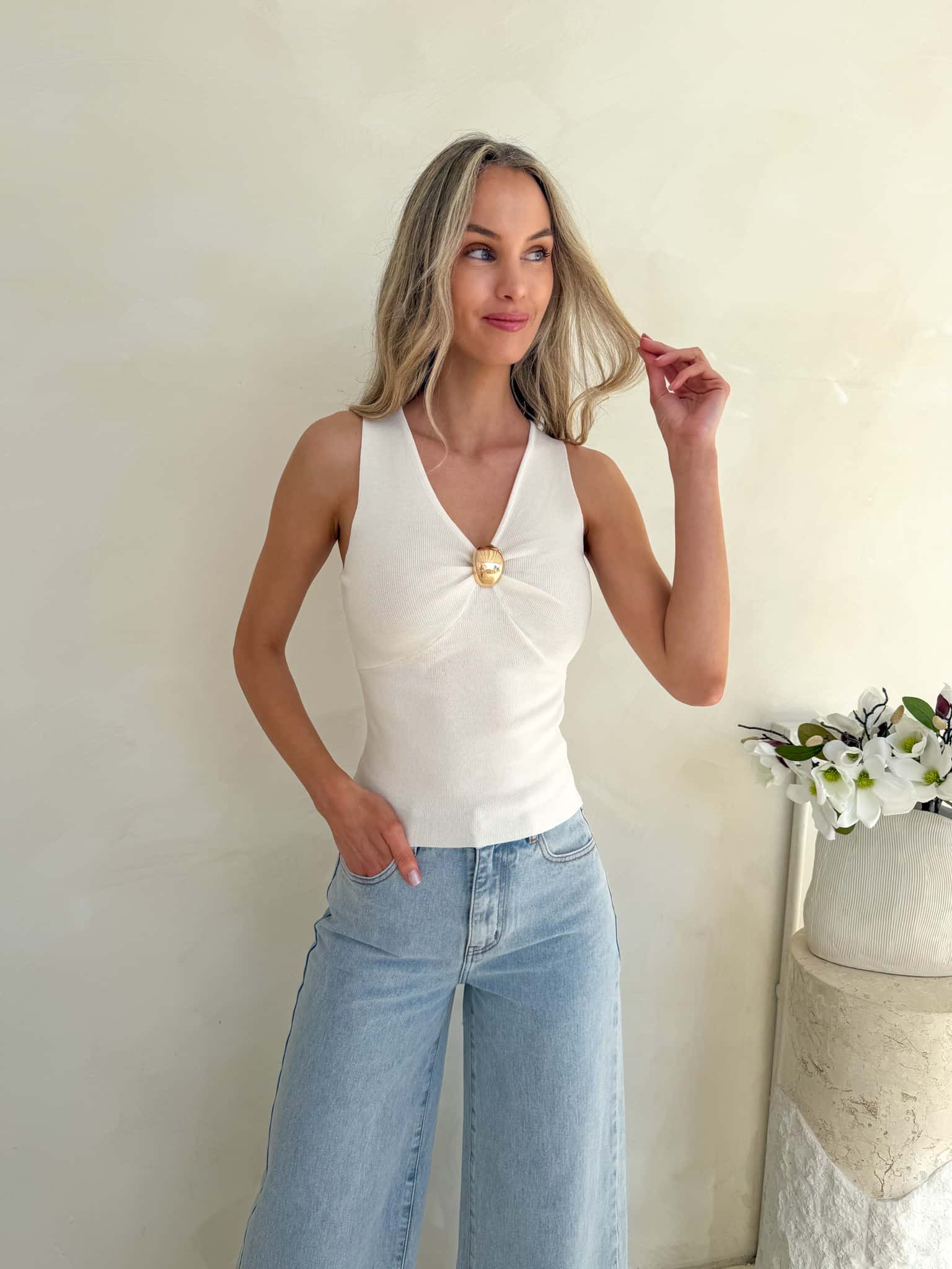 Denver Top - White