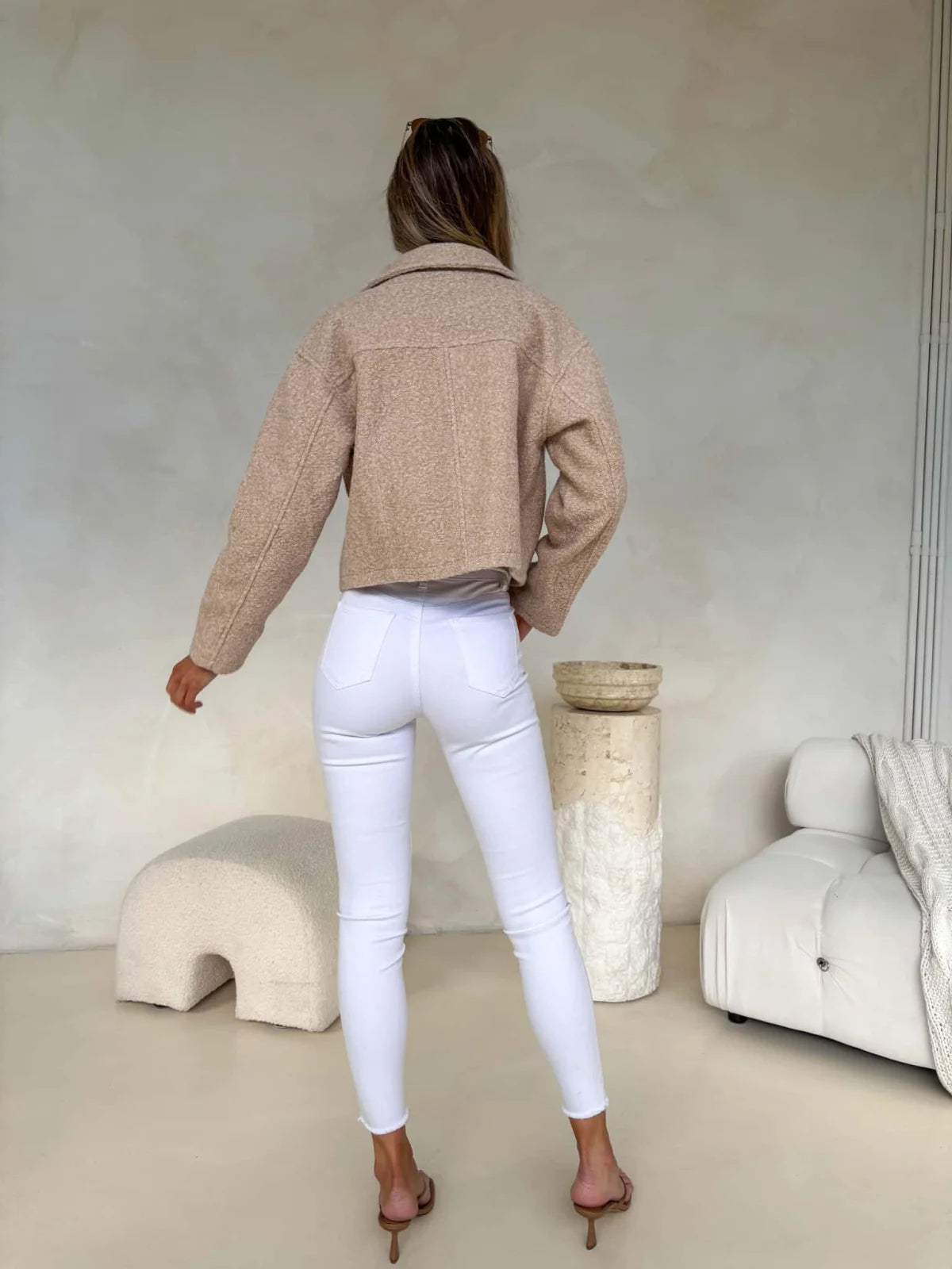 Isla Jacket - Beige Outerwear