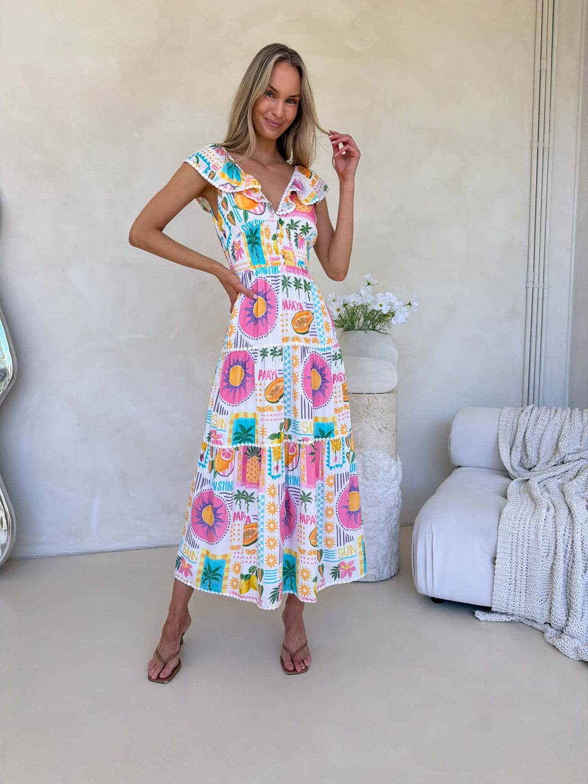 Josephine Dress - Fiesta Print
