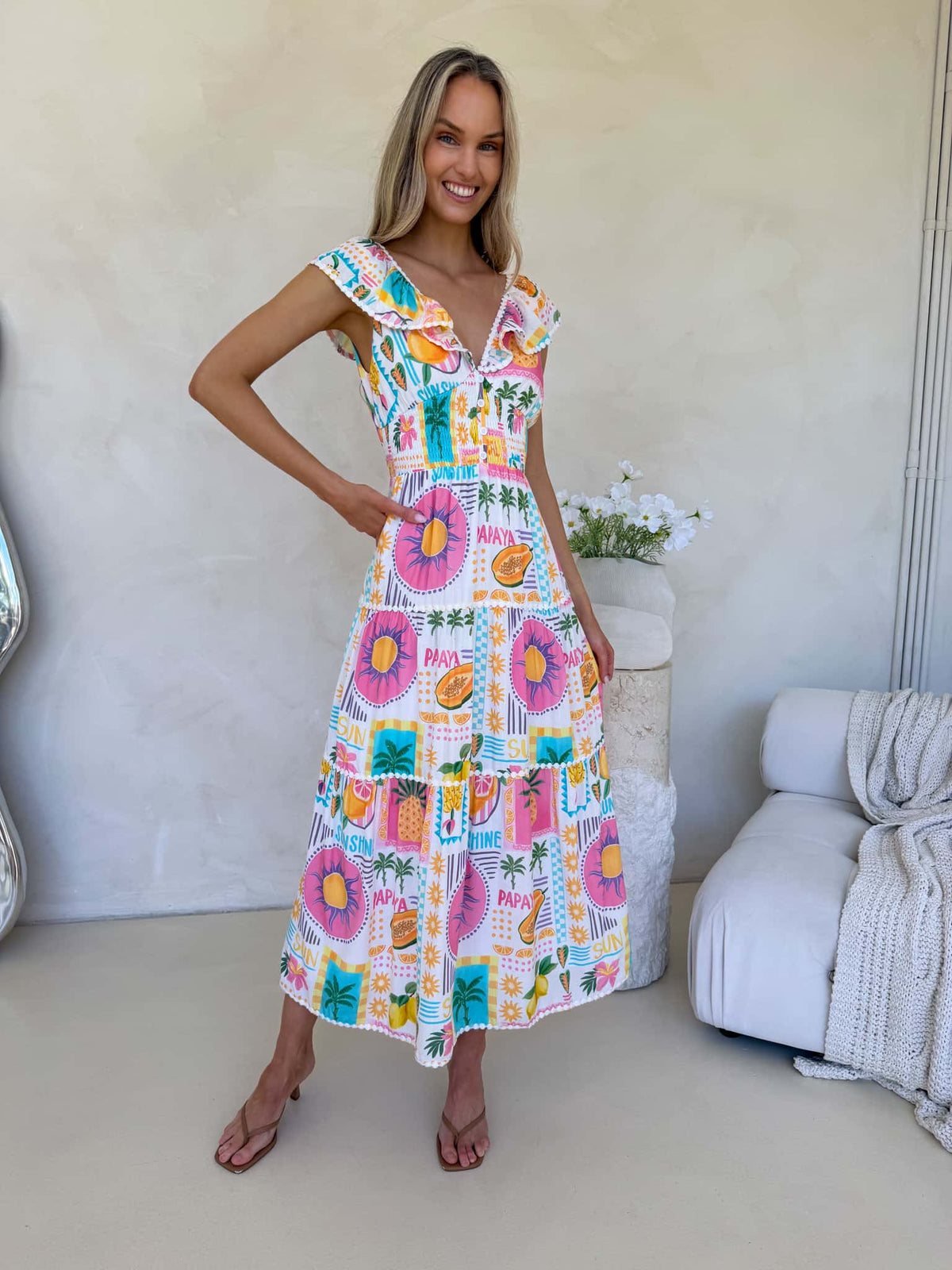 Josephine Dress - Fiesta Print