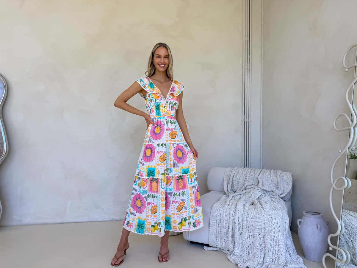 Josephine Dress - Fiesta Print