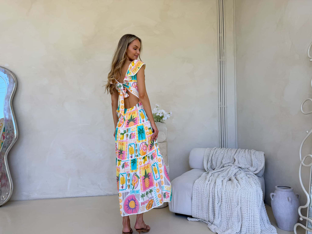 Josephine Dress - Fiesta Print