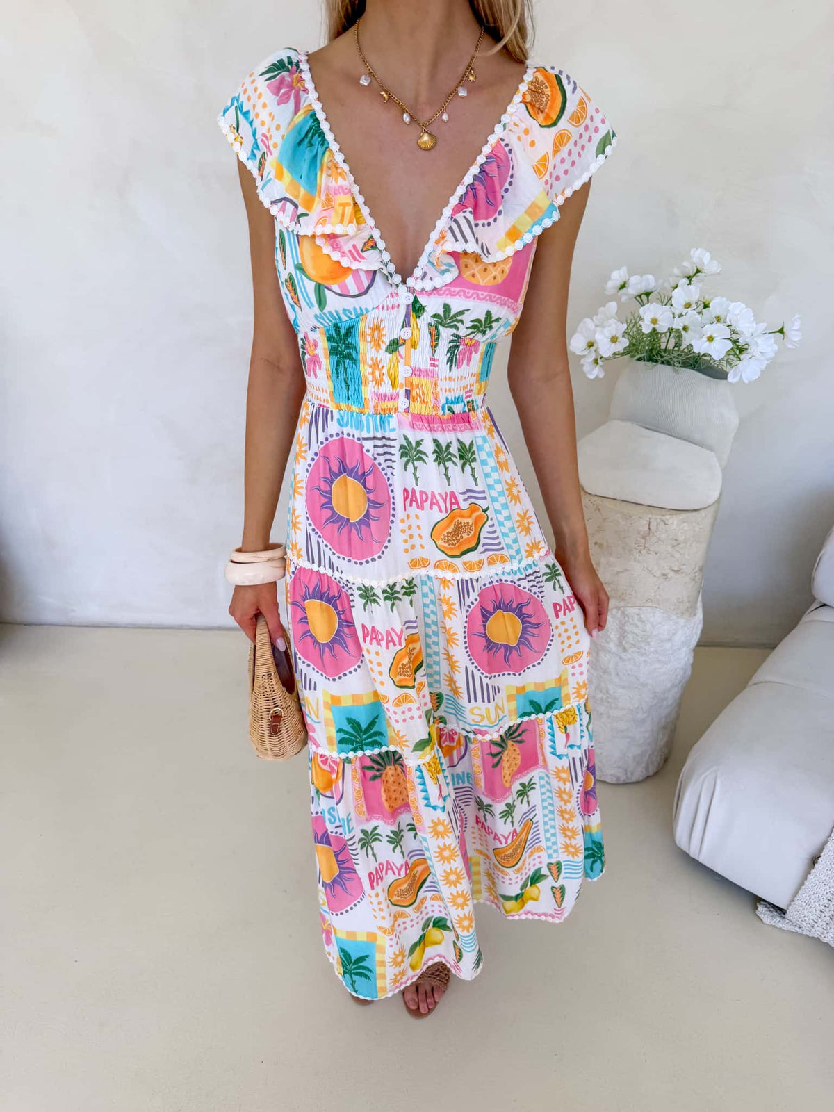 Josephine Dress - Fiesta Print