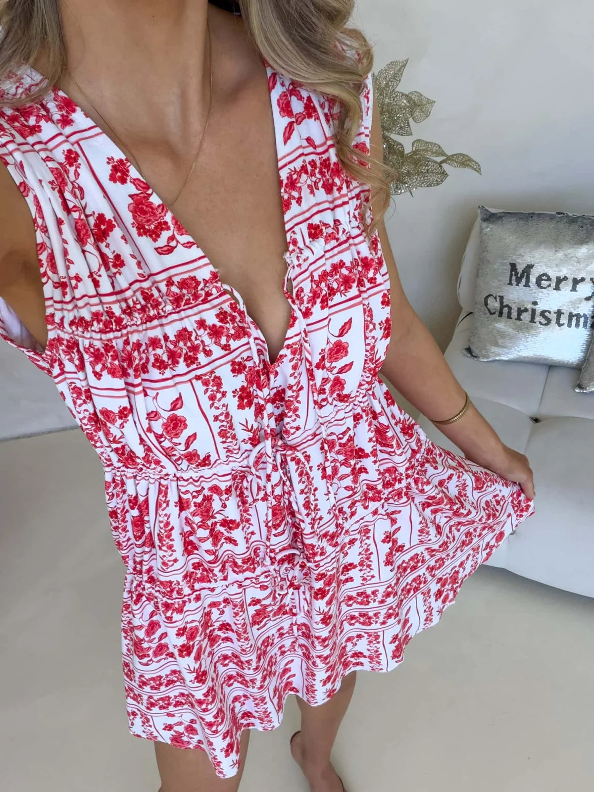 Mae Mini Dress - Noel Print Dress