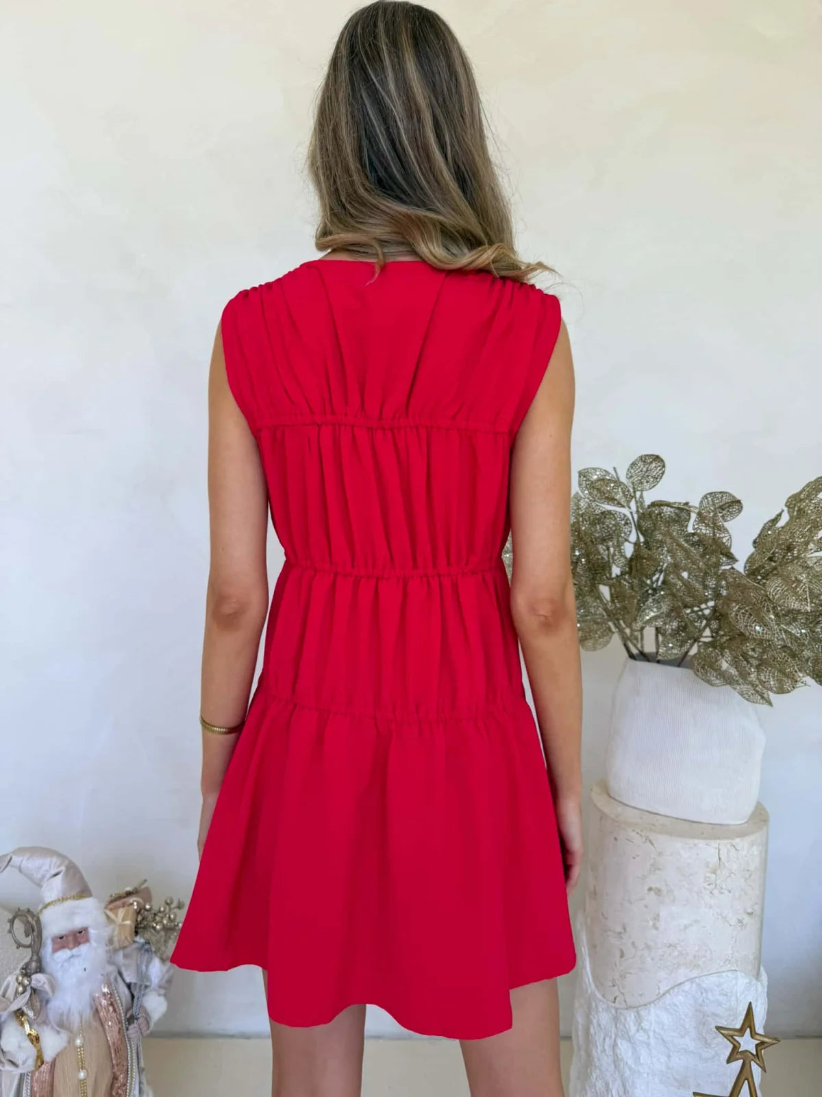 Mae Mini Dress - Red Dress