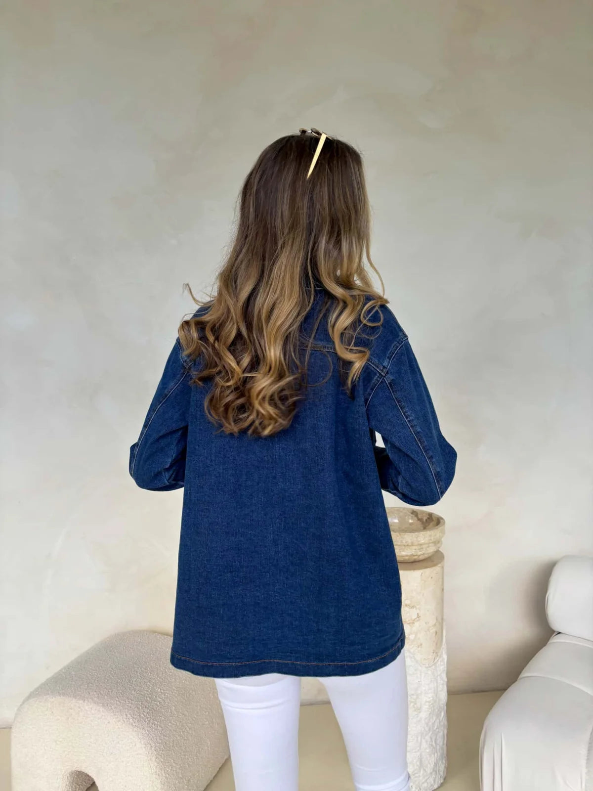 Mila Denim Jacket - Dark Denim Outerwear