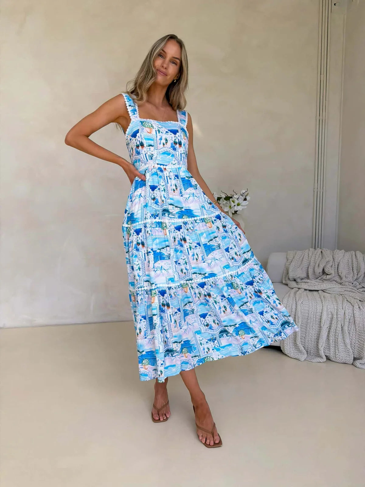 Nelli Maxi Dress - Casa Del Sol Print Dress